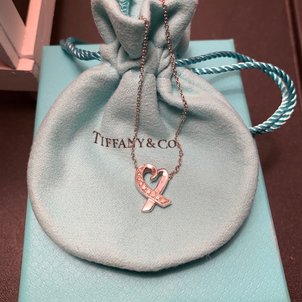 Tiffany & Co. Paloma Picasso 18k white gold .13ctw